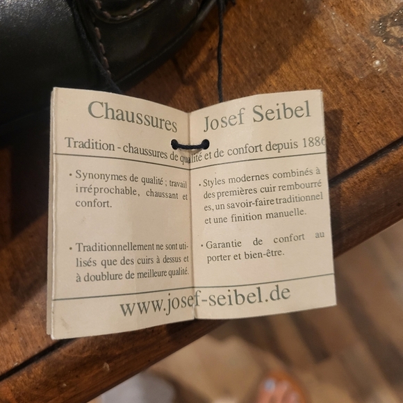 Josef Seibel Buckle Black Leather Loafers Size 39 (US 8.5-9) - Picture 9 of 10